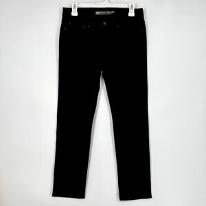 Levi's Womens 4 27 Mid Rise Slim Jeans Black Straight Leg Slight Curve 5-Pocket